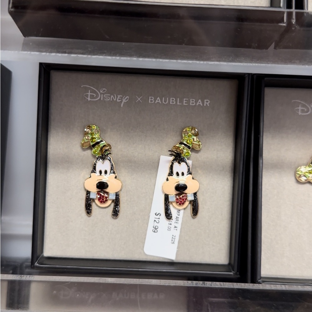Disney baublebar goofy earrings